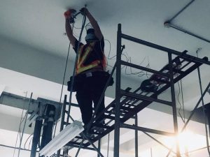 搭架燈具線路更換新線工程